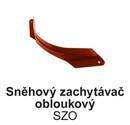 Zachytávač sněhový obloukový černá SZO Polyestersat 25 (PE25)