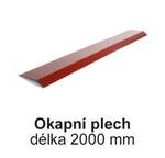 Plech okapní černá Polyestersat 25 (PE25) – 2000 mm
