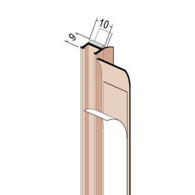Profil okenní začišťovací 10,0mm 3712/2,60m PVC s lamelou PROTEKTOR