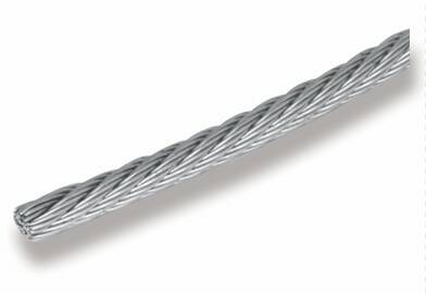Lanko nerezové AISI 316 konstrukce 7 × 7 – průměr 6 mm