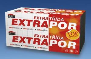 Polystyren fasádní šedý Extrapor 70 F BACHL 30 mm – 30 × 1000 × 500 mm